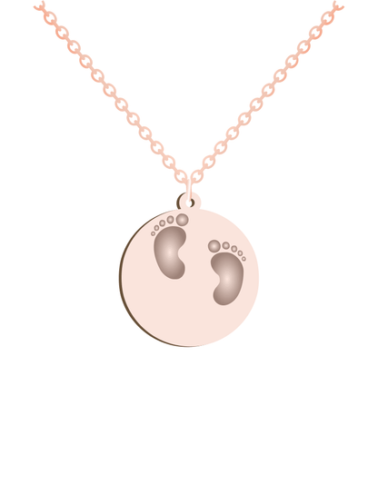 Baby feet Print Necklace - Prime & Pure