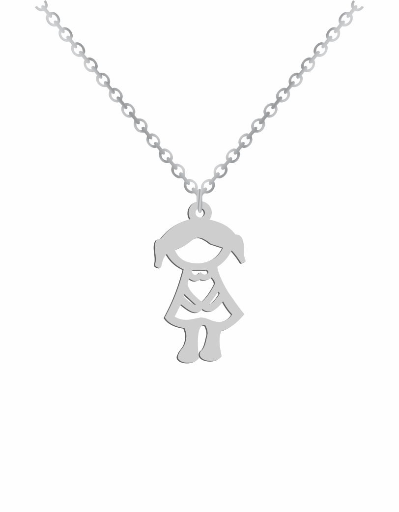 Little girl hot sale pendant necklace