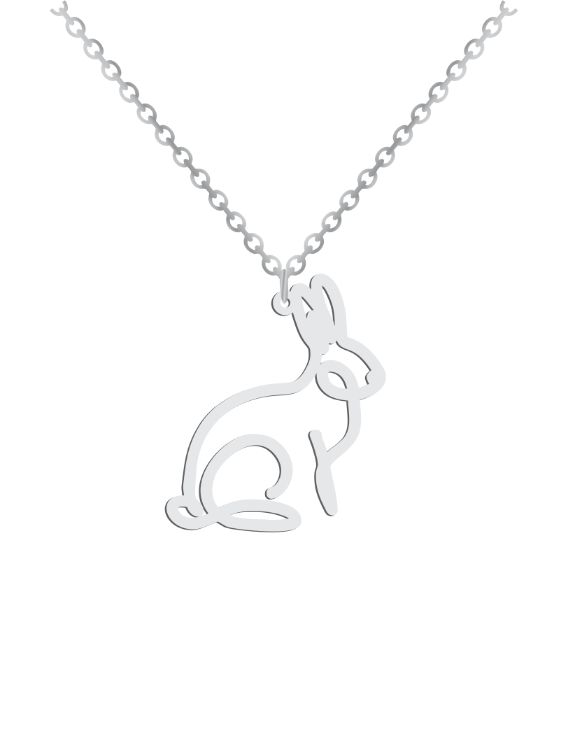 Rabbit Line Necklace - Prime & Pure