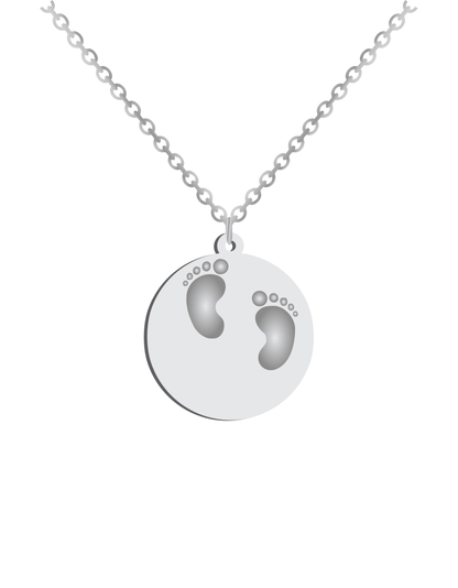 Baby feet Print Necklace - Prime & Pure