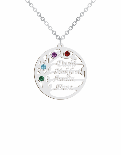 Family Tree Birthstones Necklace - Prime & Pure