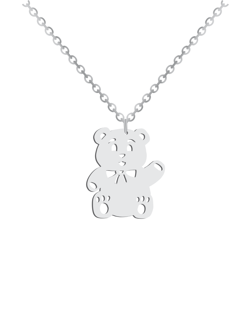 Teddy Bear Necklace - Prime & Pure