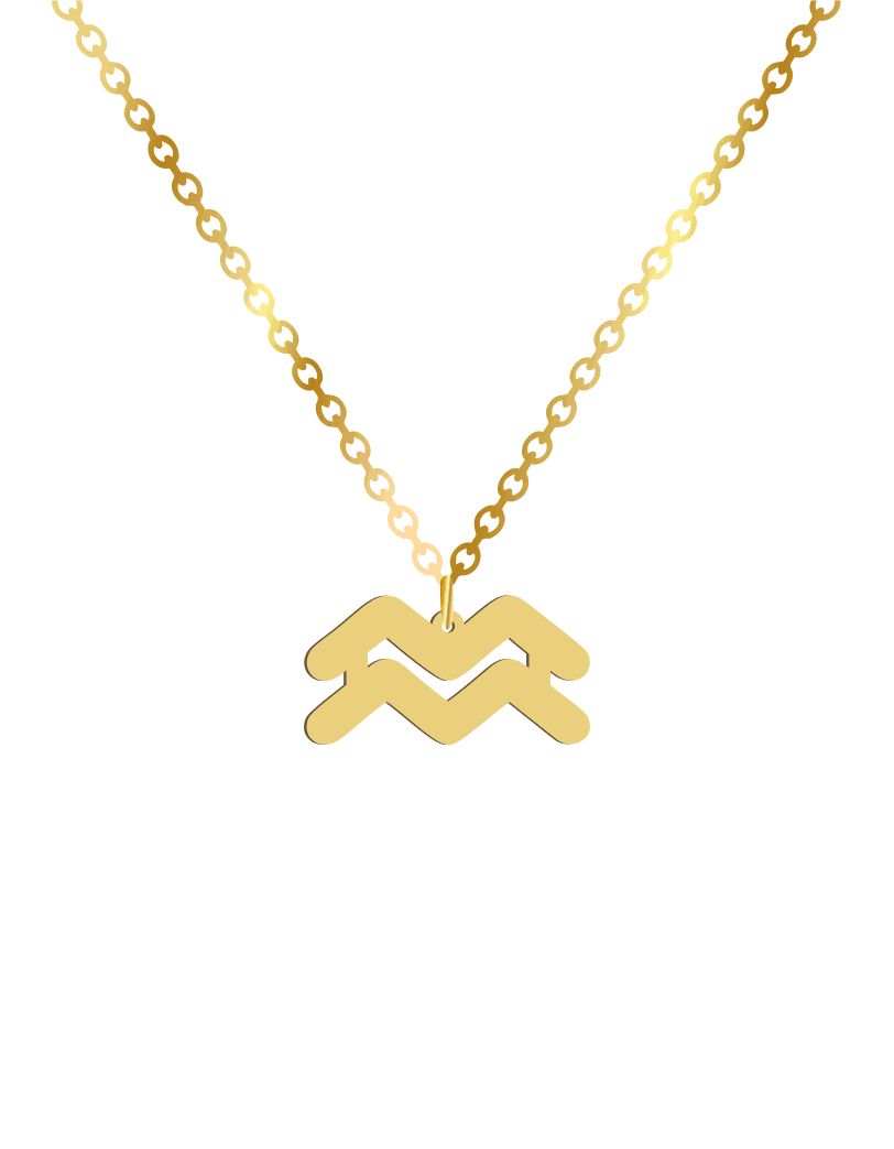 Aquarius Sign Necklace - Prime & Pure