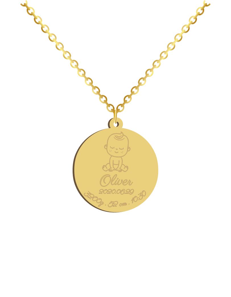 Baby Boy ID Necklace - Prime & Pure