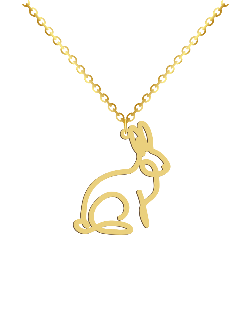 Rabbit Line Necklace - Prime & Pure