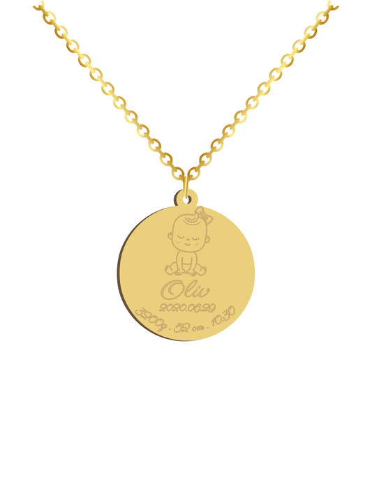 Baby Girl ID Necklace - Prime & Pure