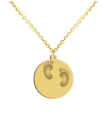 Baby feet Print Necklace - Prime & Pure