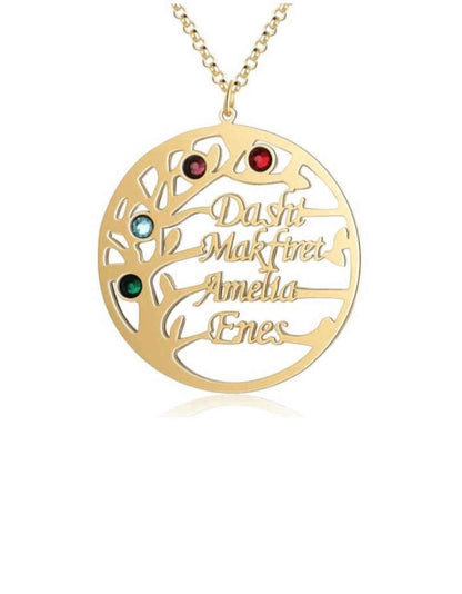 Family Tree Birthstones Necklace - Prime & Pure